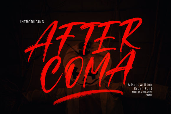 After Coma: Elevating Creations With a Brushed Display Font