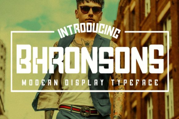 Bhronsons: The Bold Display Font for Distinctive Branding