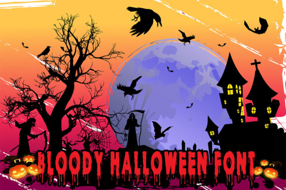 Bloody Halloween: A Spooktacular Display Font for Chilling Designs