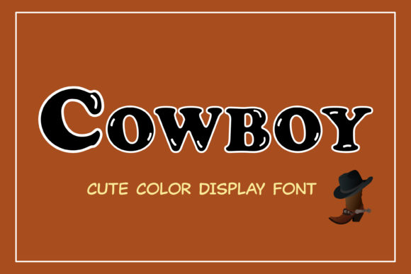 Cowboy: A Bun and Bubbly Display Font for Bold Creativity