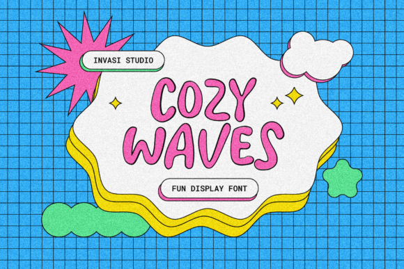 Cozy Waves: A Whimsical Display Font for Creative Projects