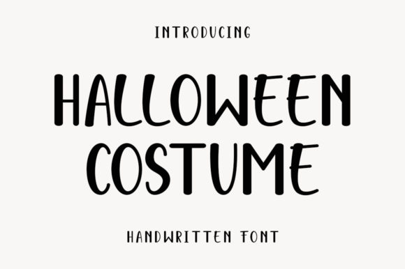 Halloween Costume: The Ultimate Display Font for Creative Projects