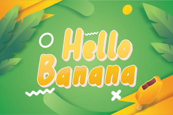 Hello Banana: A Playful Font for Brighter Designs