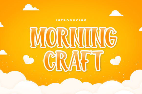 Morning Craft: A Quirky Display Font for Creative Projects