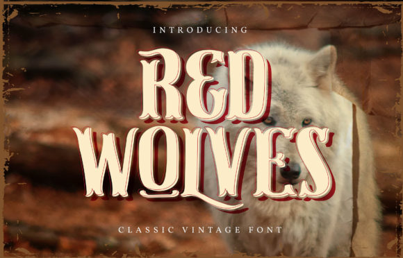 Red Wolves: A Bold Display Font for Impactful Design