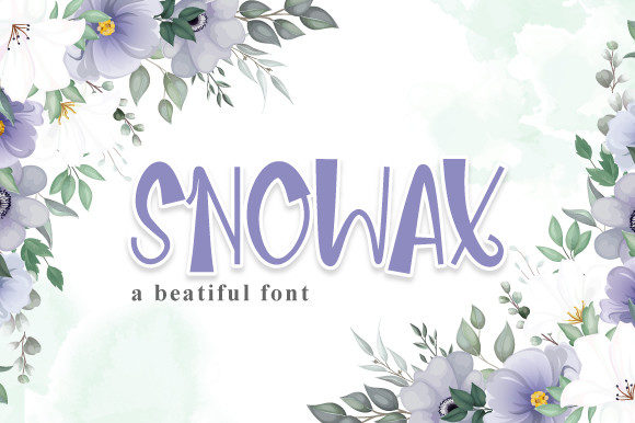 Snowax: The Whimsical Display Font for Creative Projects