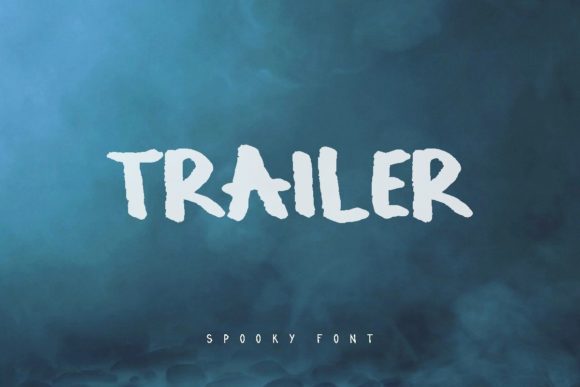 Trailer Font: A Cool Casual Display Choice