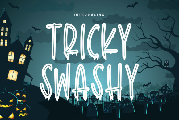 Tricky Swashy: Elevate Your Halloween Design with Spooky Typography